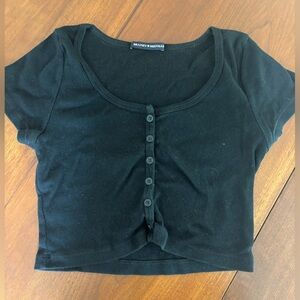 Brandy Melville Black Button Down Shirt
